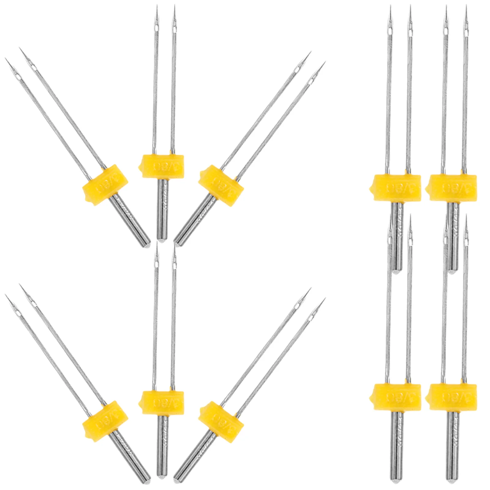 

10pcs Sewing Machine Needle Twin Needles 3 80 12 Durable Iron Material Craft Tools Fabric Stitching Accessories