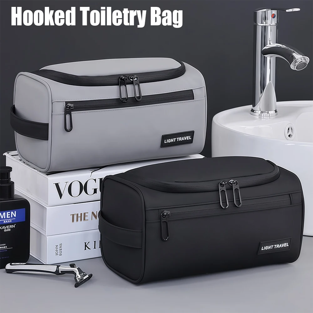 Toiletry Bag, Hanging Travel Shaving Dopp Kit, Water-resistant Toiletries Organizer Bags, Cosmetic Bags for Makeup Accessories