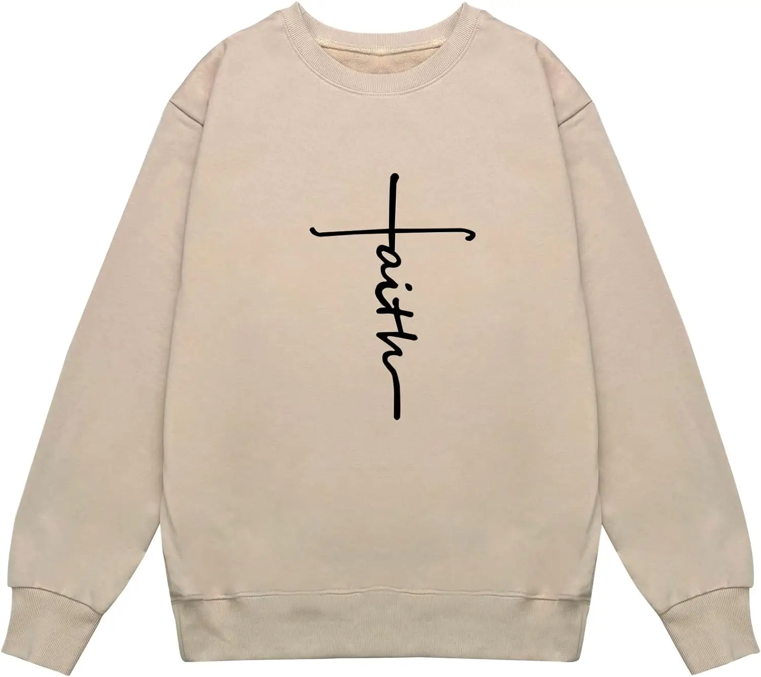 Faith Women Sweatshirt Teen Girl Pullover  hoodies women  oversized hoodie