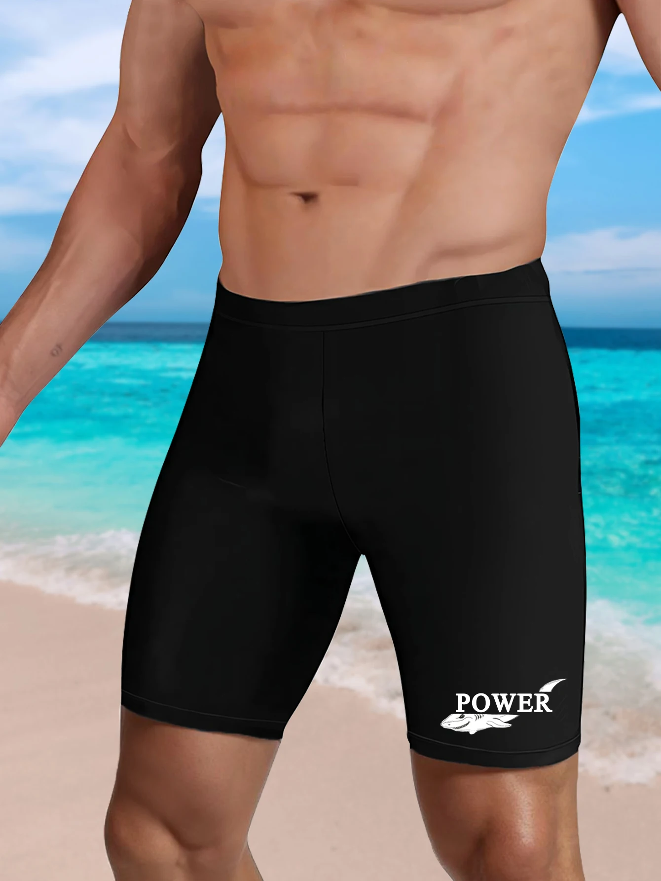 Tight Print Beach Trunks for Men, Adjustable Drawstring, Skin-Friendly Quick Dry Fabric, Swimwear for Pool Seaside Short Trip