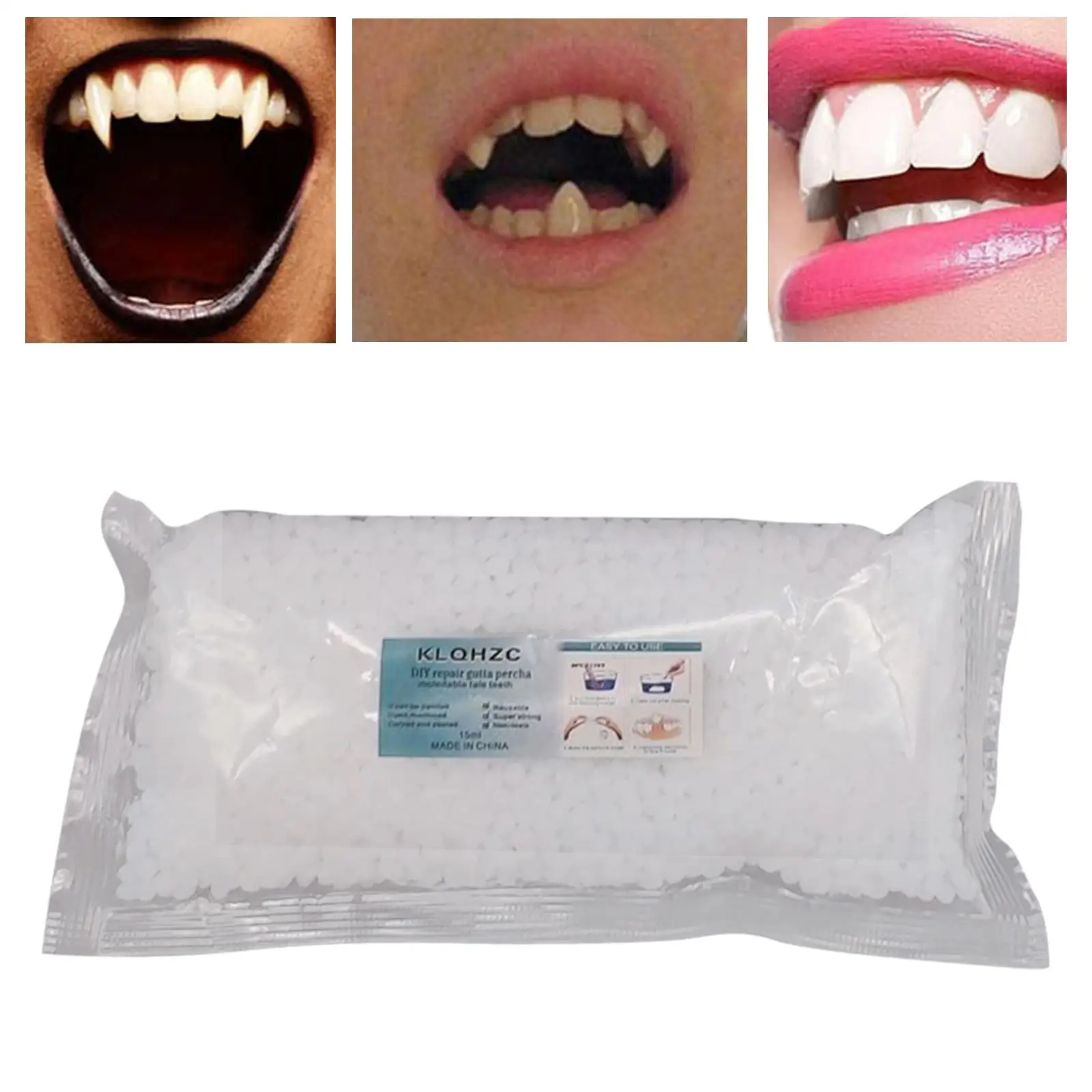 Temporary Tooth Repair Kit 100G Confident Smile Tooth Filling Material Moldable False Replacement Kit Safe