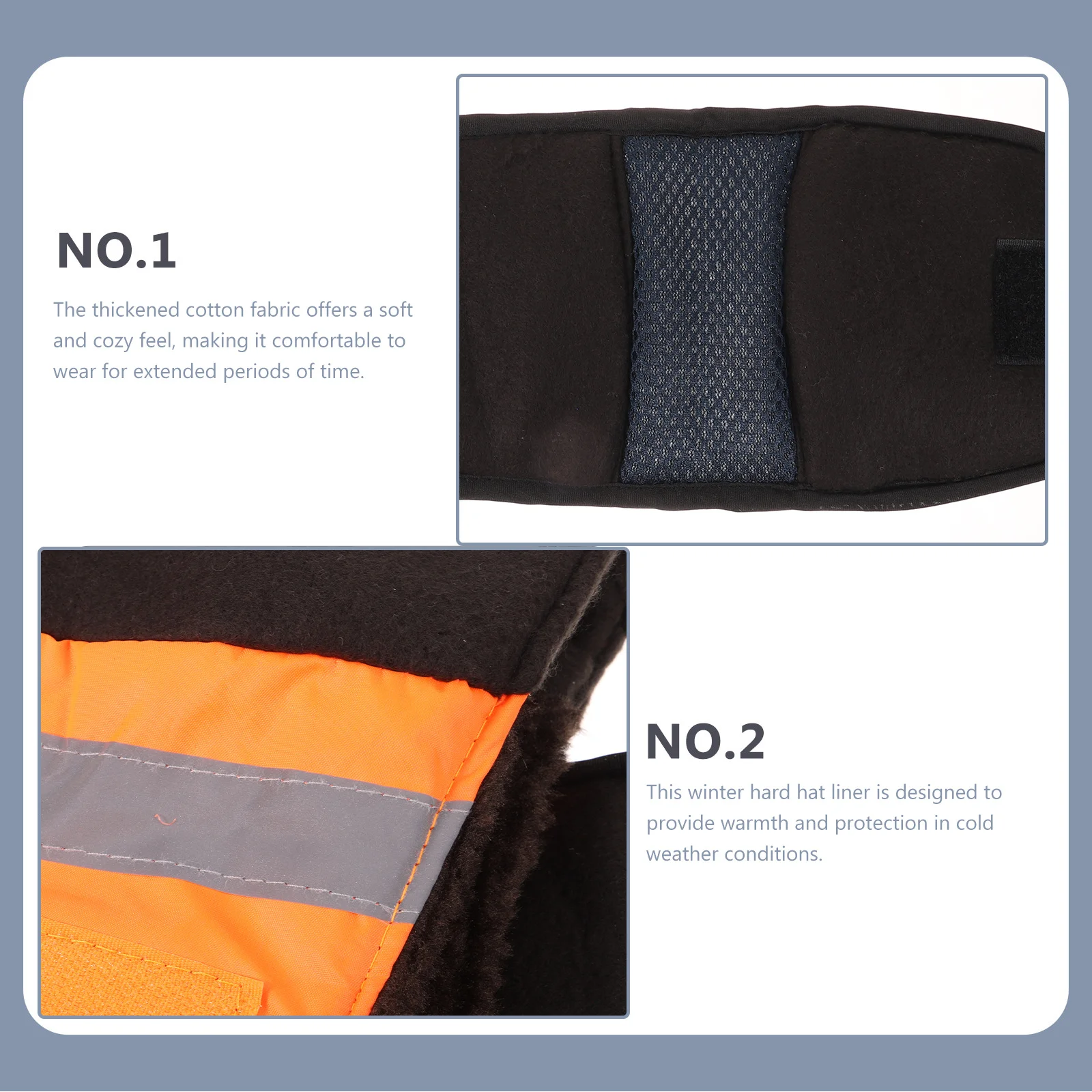 

Hard Hat Liner Winter Warm Thickened Cotton Lined Insert for Men Cold Weather Construction Safety Bump Cap Replacement