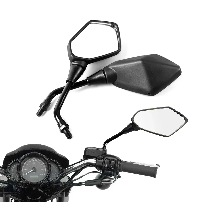 

2Pcs/Pair Universial 8mm 10mm Motorcycle Mirror Scooter E-Bike Rearview Mirrors Electromobile Back Side Convex Mirror