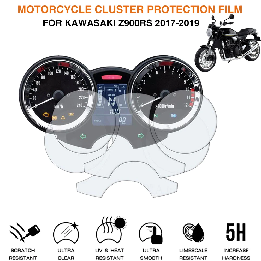 For Kawasaki Z900RS Z900-RS Z-900 900RS 2017 2018 2019 Motorcycle Cluster Scratch Protection Film Screen Protector Accessories