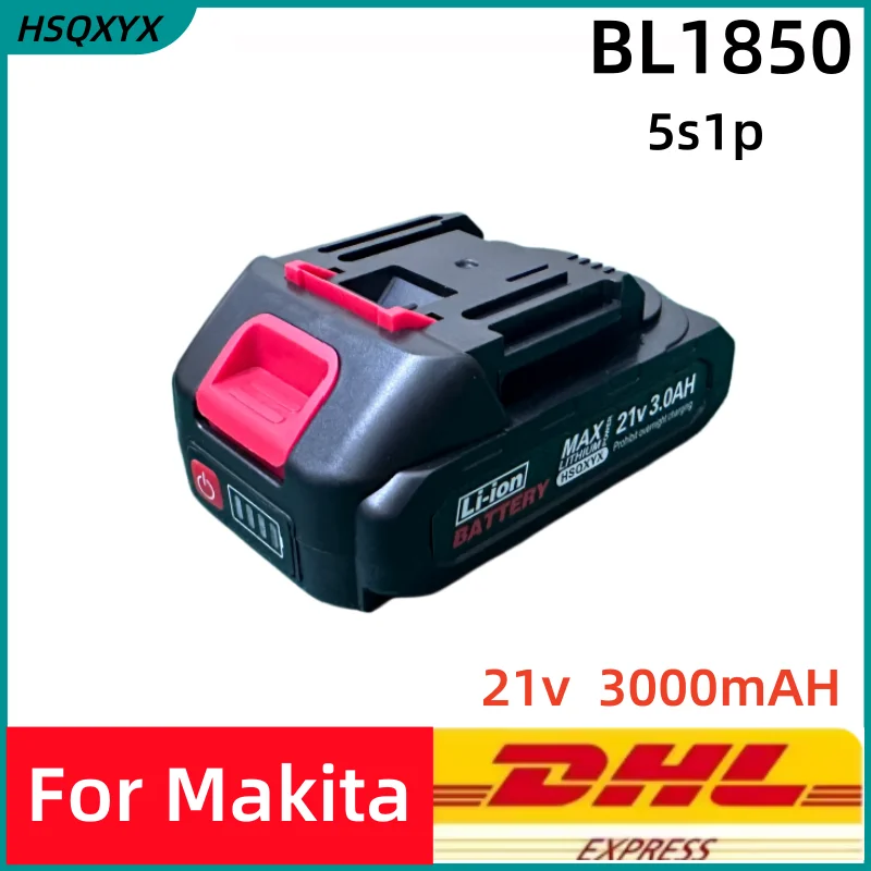 Used for Makita 21V lithium-ion battery, 21V rechargeable li