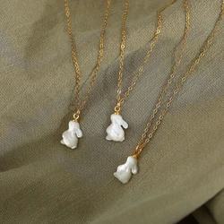 Fashion Temperament Joker Chain Necklace Women's Jewelry New Korea Exquisite Simple Rabbit Pendant Necklace