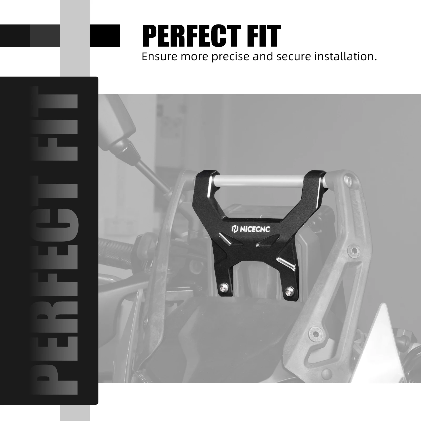 Motorrad-Antivibrationshalterung, Armaturenbrett-Stabilisator, 12 mm GPS-Halter, Lenkerklemme für Yamaha Tenere 700 / XTZ700 2019-2023 2022 2021 – Detail 7