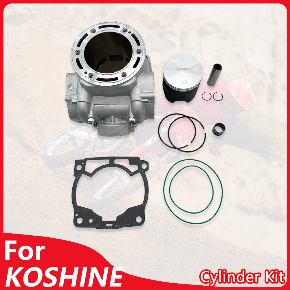 

For KOSHINE 320 Motorcycle Engine Cylinder Kit Cylinder Gasket 74mm Cylinder Block Piston Ring Kit Off Road Moto Engine Parts