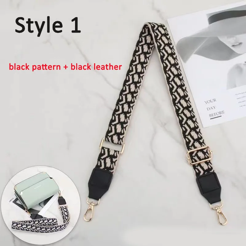 Fashion Element Belt Bag Straps Nylon Women Shoulder Strap Adjustable 3.8CM Wide Strap Parts for Bag Accessories Bag Handle