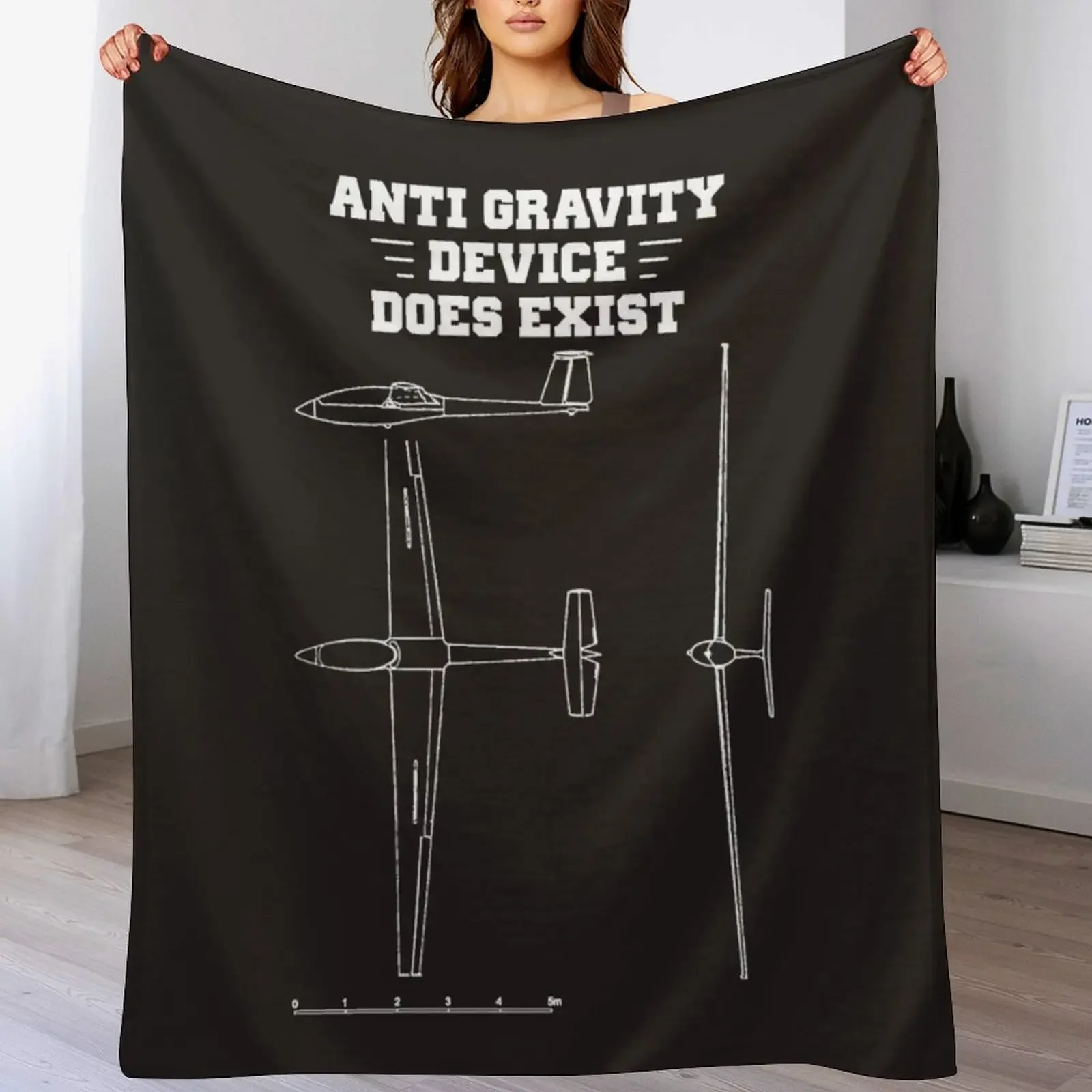 Soaring Sailplane Pilot Gliding Gift For Gliders Throw Blanket Soft Warm Blanket Gift for Men Women Adults