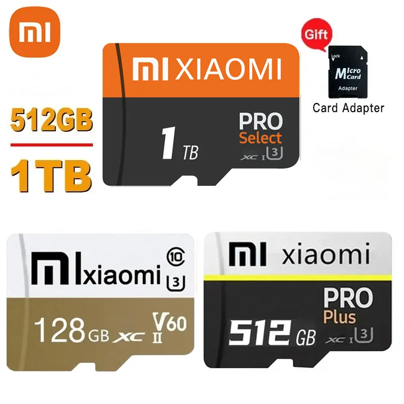 Xiaomi Micro TF/SD Card 1TB 128GB Memory Card Class10 per Drone Camera scheda Video ad alta velocità Micro TF SD Card 2TB spedizione gratuita