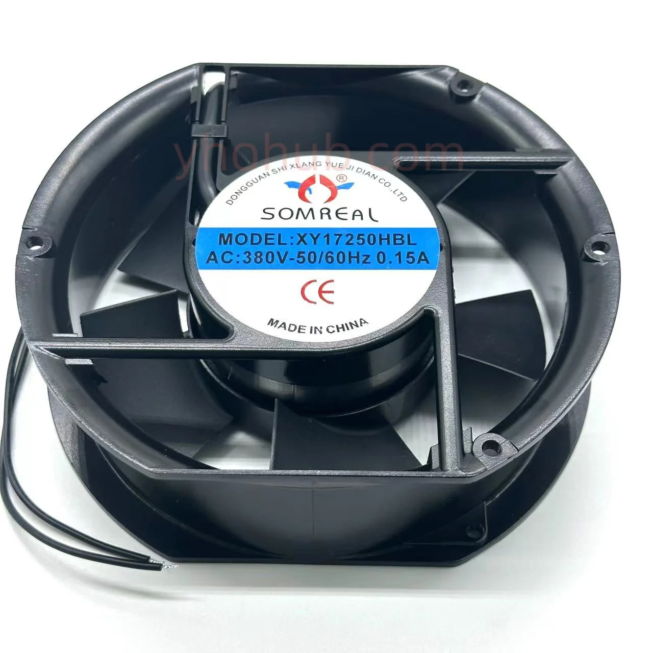 

SOMREAL XY17250HBL AC 380V 0.15A 172x151x50mm 2-Wire Server Cooling Fan