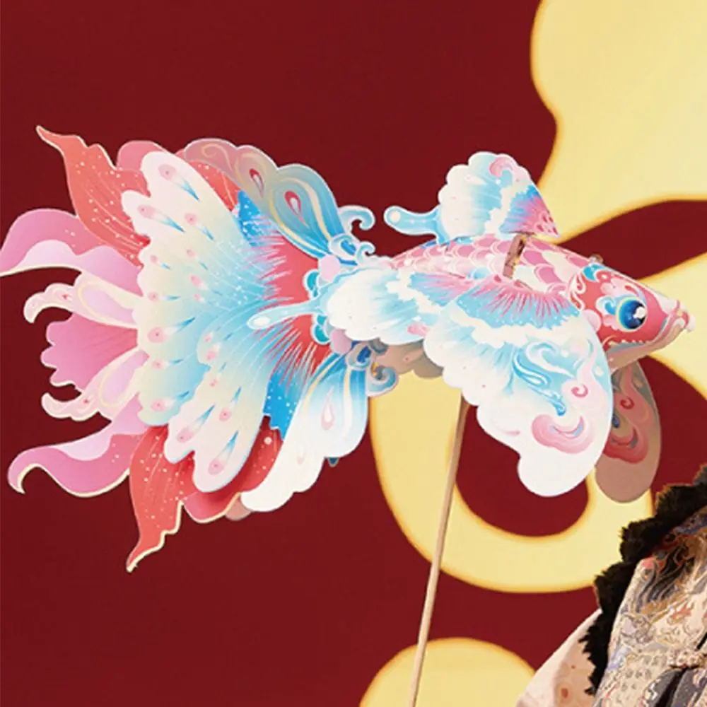 Chinese Style New Year Fish Lantern Waterproof Traditional Children Handheld Lantern Cartoon Celebration Lantern