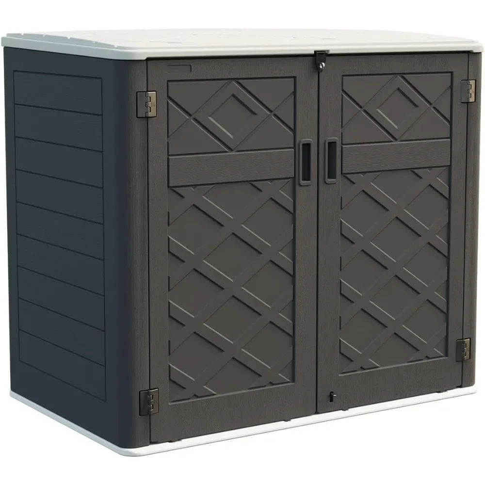 

Larger Outdoor Storage Shed, for Garden, Patios, Backyards, 48 Cu.Ft Resin Sheds & Outdoor Sheds