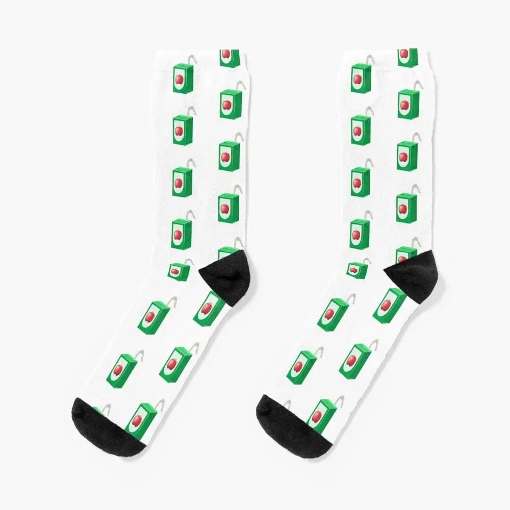 

Apple Juice Box Socks anti-slip sports and leisure Stockings man Socks Ladies Men's