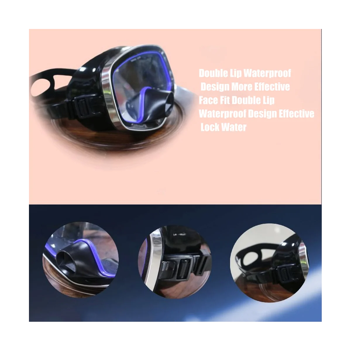 Maschera per immersioni subacquee maschera per Snorkeling per adulti regolabile occhiali da nuoto attrezzatura per immersioni professionali