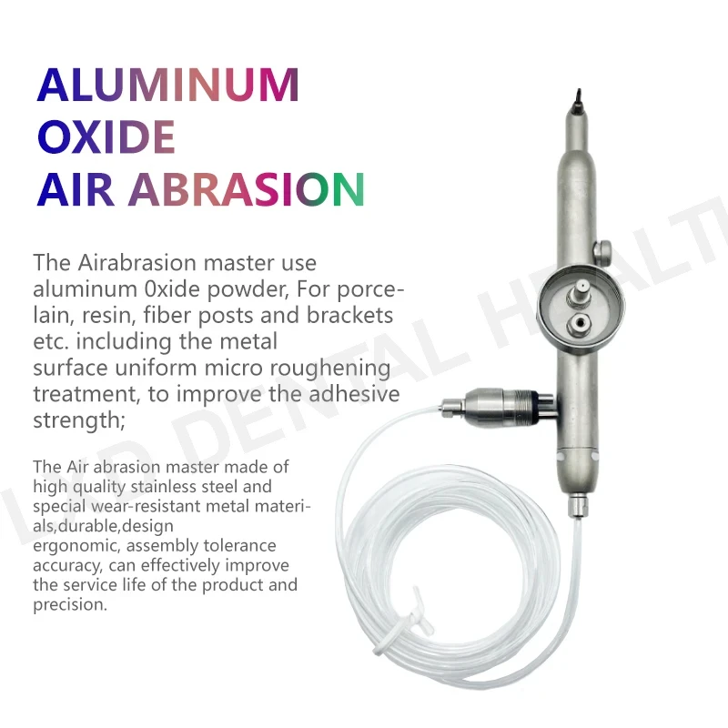 Dental Aluminum Sandblaster Oxide Micro Blaster Air Abrasion Teeth Cleaning Whitening No Water Dentistry Tool