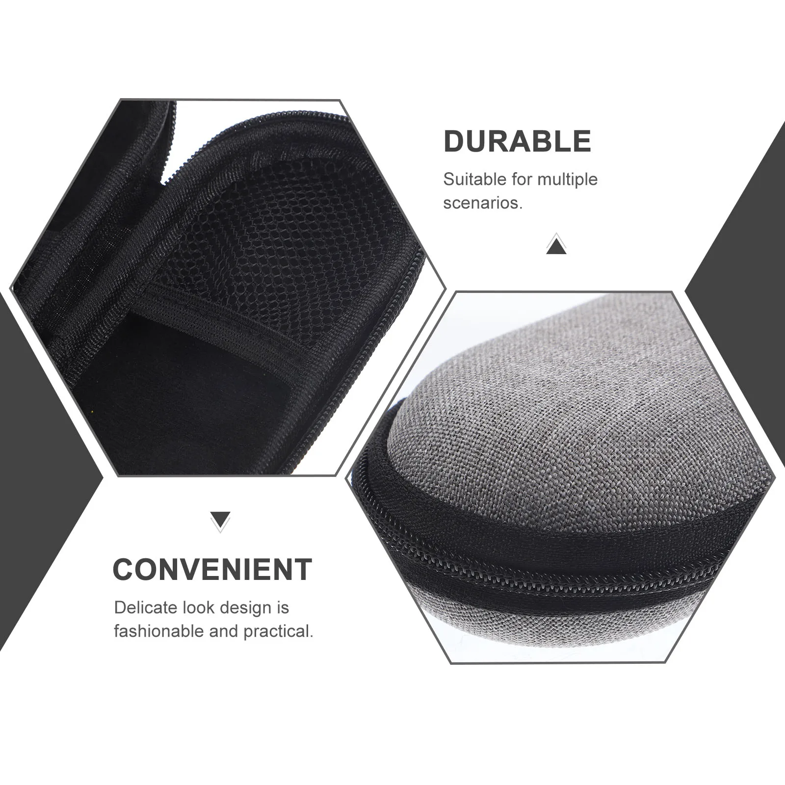

Hard Shell Tuner Storage Box Travel Holder Eva Padded Electronic Organiser Case