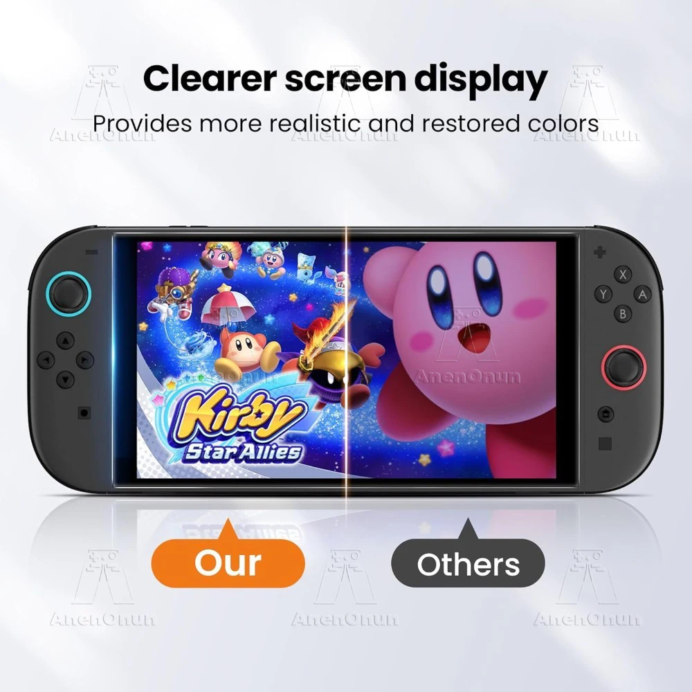 Switch 2 HD 強化ガラス 2.5D カーブエッジ 9H 硬度 飛散防止 傷防止 指紋防止 バブルフリースクリーンプロテクター