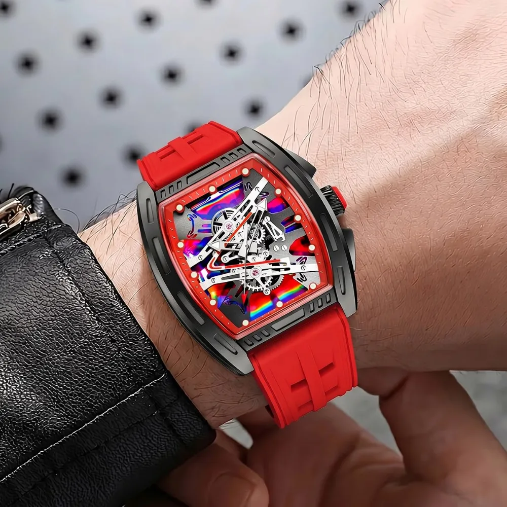 Ensemble montre homme silicone 4 pièces