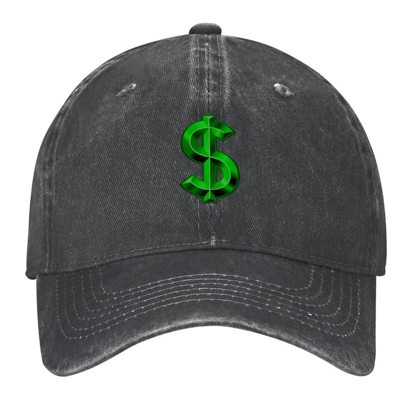 

Green Dollar Sign - Single Baseball Cap Streetwear Anime Hood Thermal Visor Women Men's