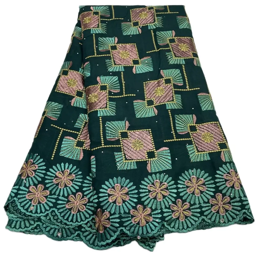

High Quality Swiss Voile Lace Fabric Cotton African Lace Fabrics For Women Dresses 5 Yards