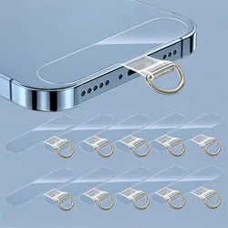 Universal Tpu Mobile Phone Anti-lost Lanyard Card Gasket Nylon Detachable Phone Hanging Cord Strap Patch Tether Pad