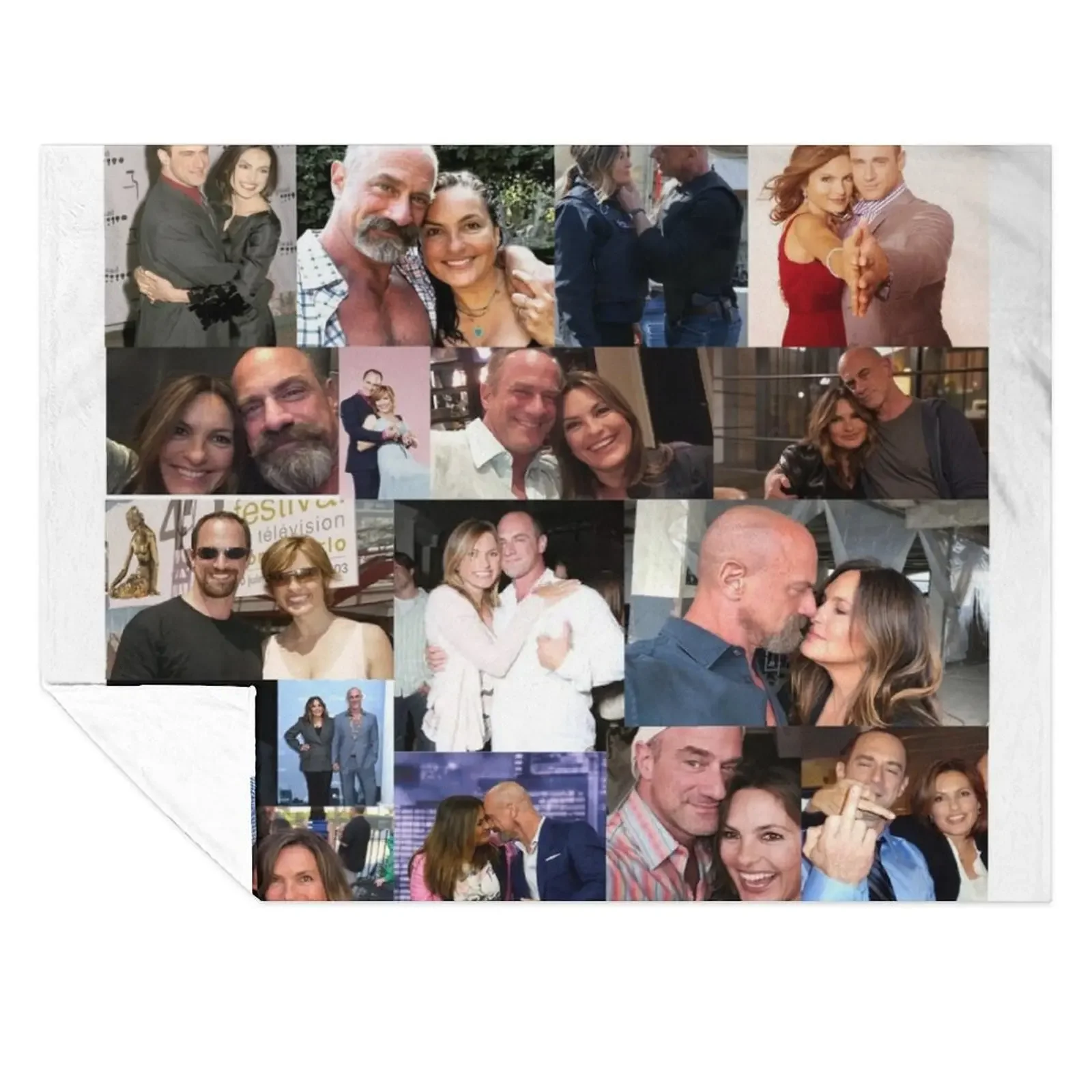 

Chris Meloni and Mariska Hargitay Throw Blanket bed plaid Hair Decorative Sofa for sofa Blankets