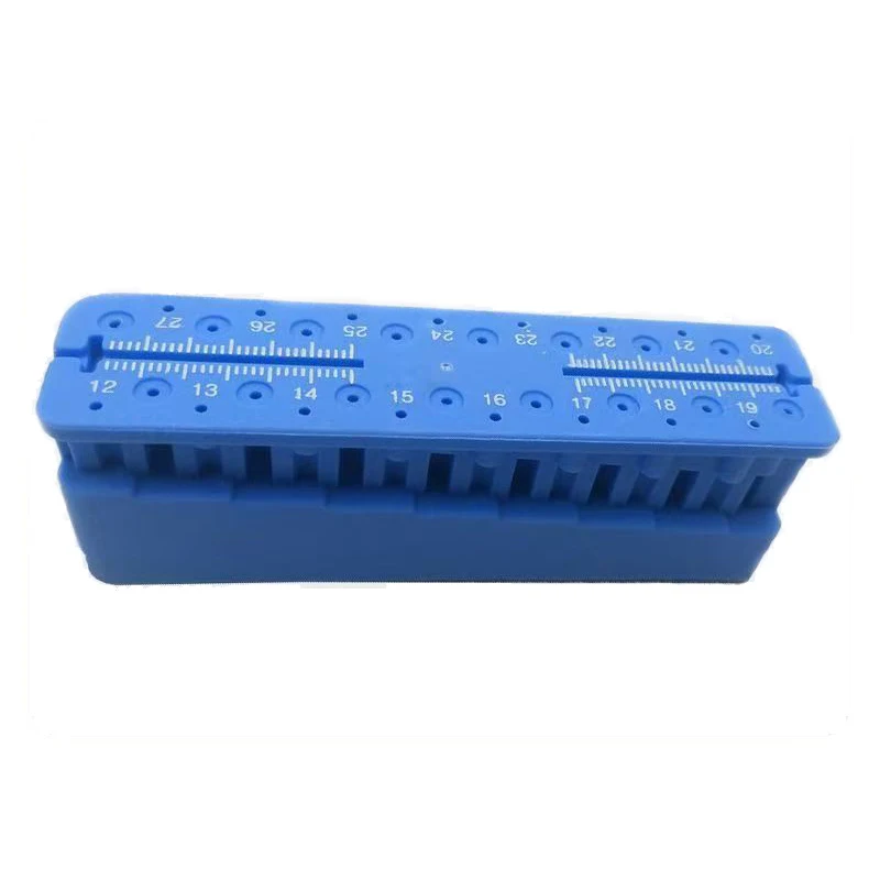1pc Dental Autoclavable Endo Block Stand Ruler Dentist Instrument Ruler Product Equipment Mini Measuring Block Gutta Percha