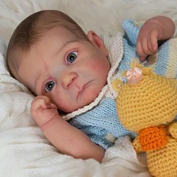 20inch Reborn Doll Kit Ducklin Soft Touch Unfinished Unpainted Doll Parts Fresh Color DIY Blank Doll Kit Bebe with Body and Eyes