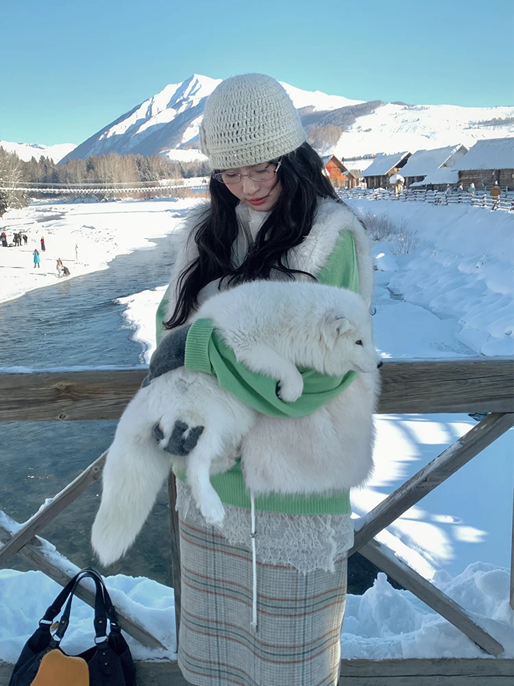 

Юбка-миди MOWENTI из шерсти в клетку цвета хаки с завышенной талией, структурированная, повседневная, А-силуэта, для подростков