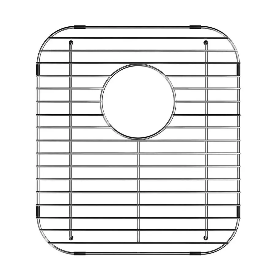

Универсальная решетка для кухонной раковины Bottom Grid, защитная решетка из нержавеющей стали 304 с задним сливом, 13.2 X 11.6