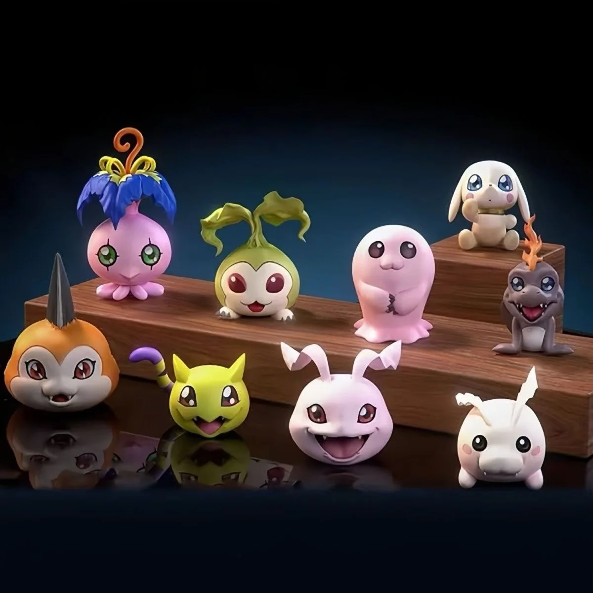 

2-5cm Anime Digimon Adventure Figure Gabumon Pyocomon Koromon Mochimon Tokomon Plotmon Action Figures Collection Model Toys Gift