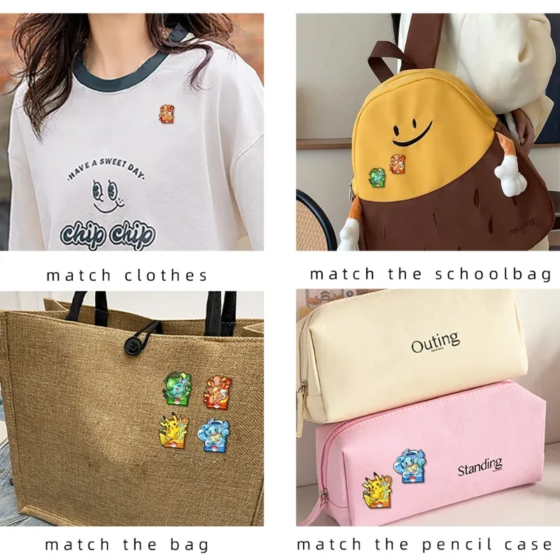 NEW HOT Cartoon Charmander Enamel Pins Metal Brooches Lapel Badges for Backpack Clothes Jewelry Accessory Gift for Friends image 3