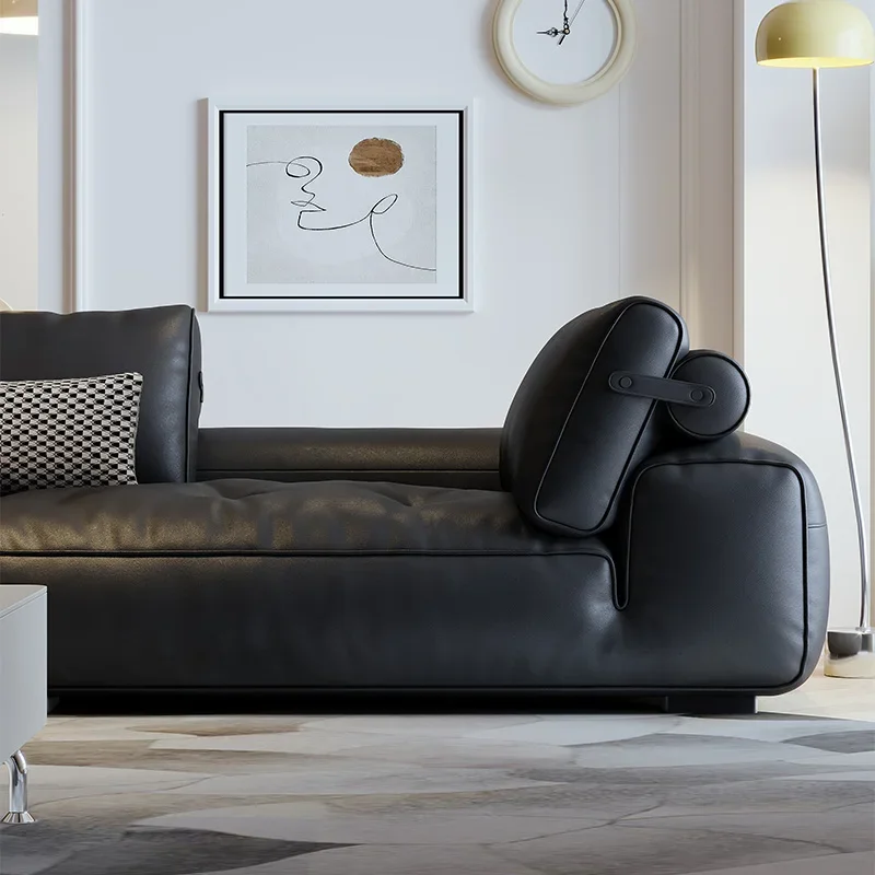 أرائك غرفة المعيشة الأنيقة الحد الأدنى من الجلد الخشبي مصمم أرائك السرير النهاري الحديثة الإيطالية كسول Woonkamer Banken أثاث فريد من نوعه