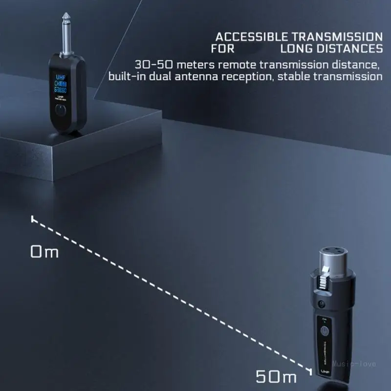 Microfoni affidabili, ricevitori, trasmettitori per studi sul palco, utilizzano batteria lunga