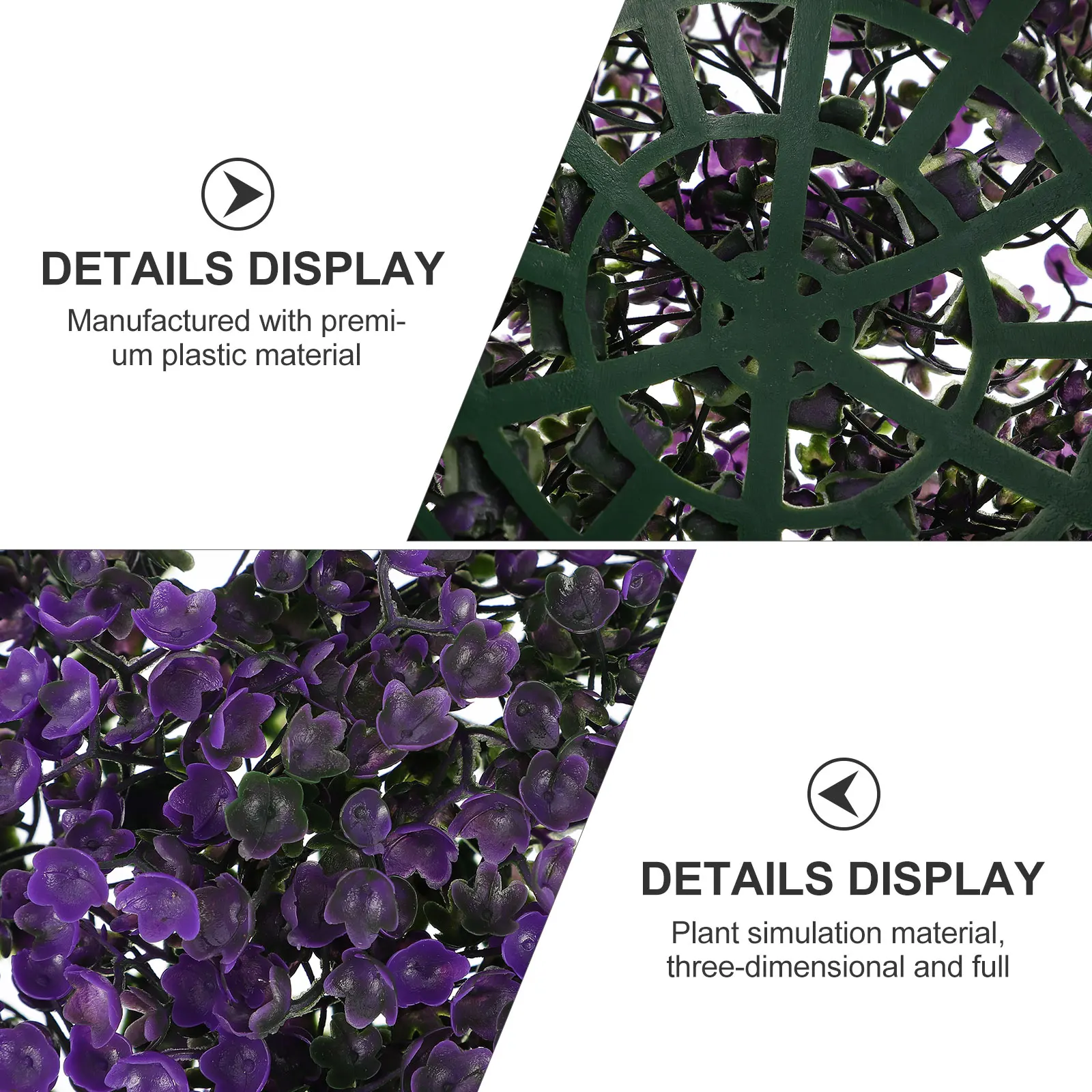 

Simulated Decorative Flower Balls Faux Topiary Outdoor Spheres Greenery Artificial Plant Fake Grass Plastic Christmas