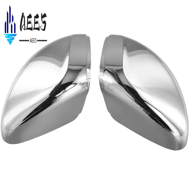 

AEE5-Chrome Rear View Mirror Cover Side Door Mirror Cap Replace For Citroen C3 C4 CACTUS 208 2008 16075120VG