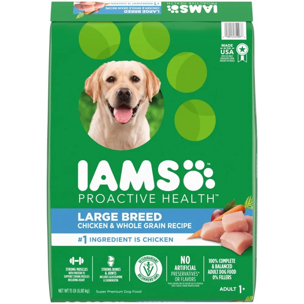 

Iams Proactive Health Large Breed Adult With Real Chicken Dry Dog Food, 15 Lb. Bag