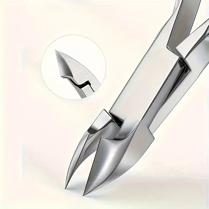 1/4pcs Professional Nail Art Tools Set,Right-Handed Manicure Kit with Cuticle Nipper,Nail File,Bird Beak Nail Scissors,Unscented