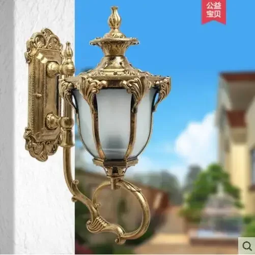 European Wall lamp outdoor waterproof aisle lights villa balcony retro garden outdoor LED courtyard wall lights
