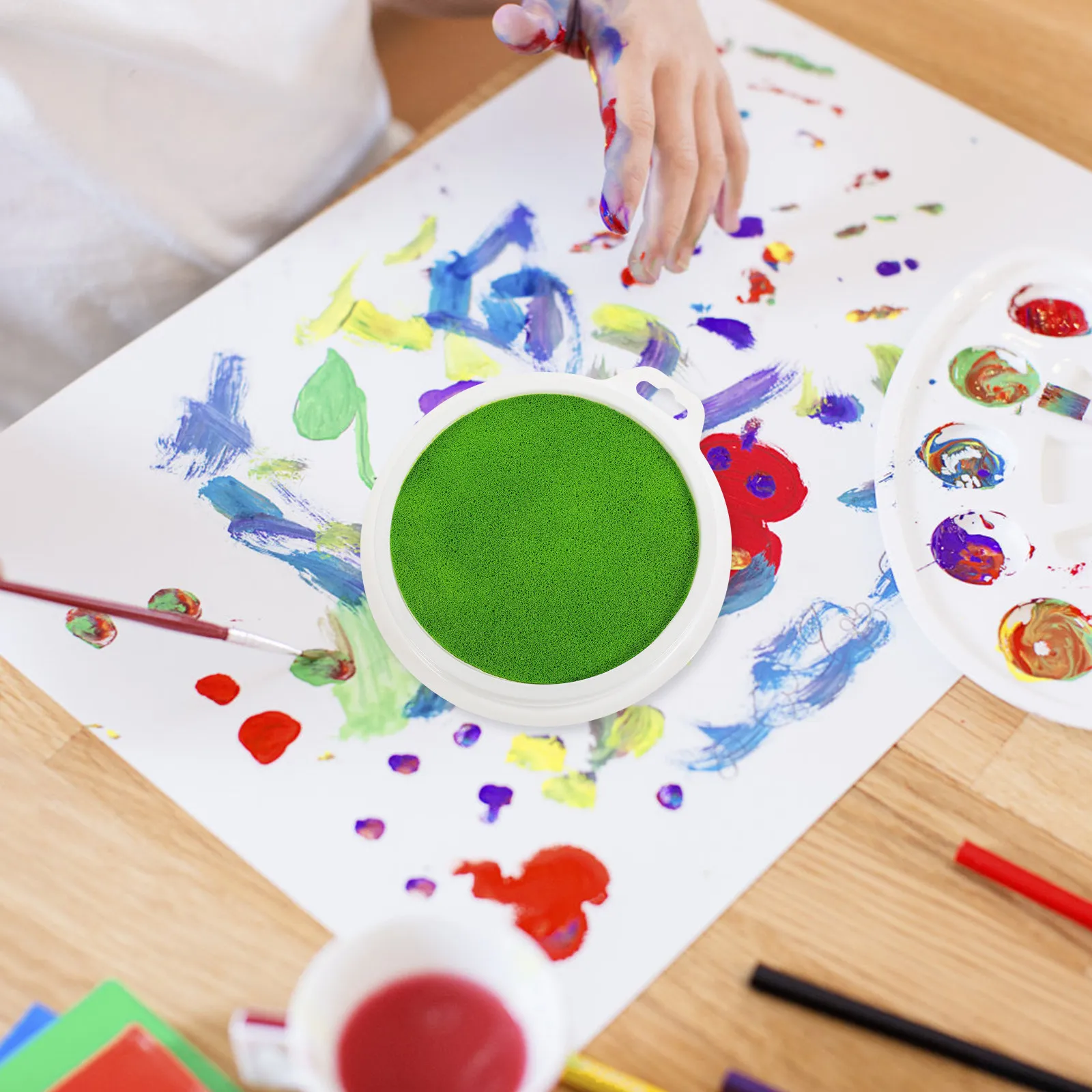 Finger Painting Hand Print Ink Pad Colorful Stamp Pads for Stamping Fingerprints