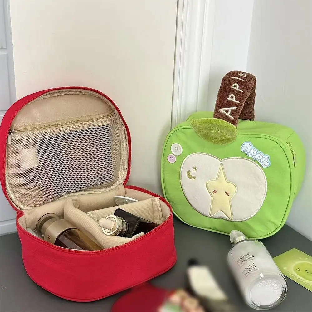 New Makeup Bag Partitioned Portable Cosmetic Bag Handheld Toiletry Bag Travel