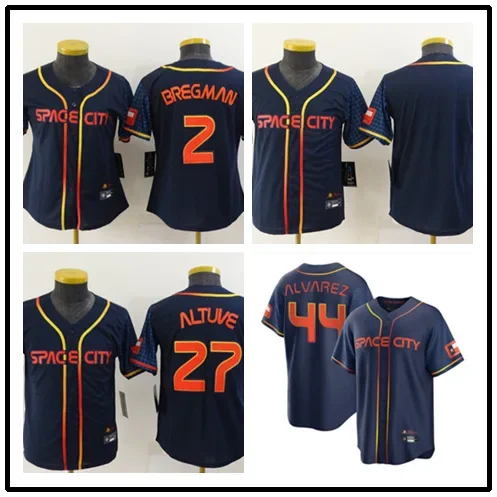 2022 New Astronauts Houston Astros Baseball Uniforms Children's Embroidered Fan Version Summer Running Vests For Kids