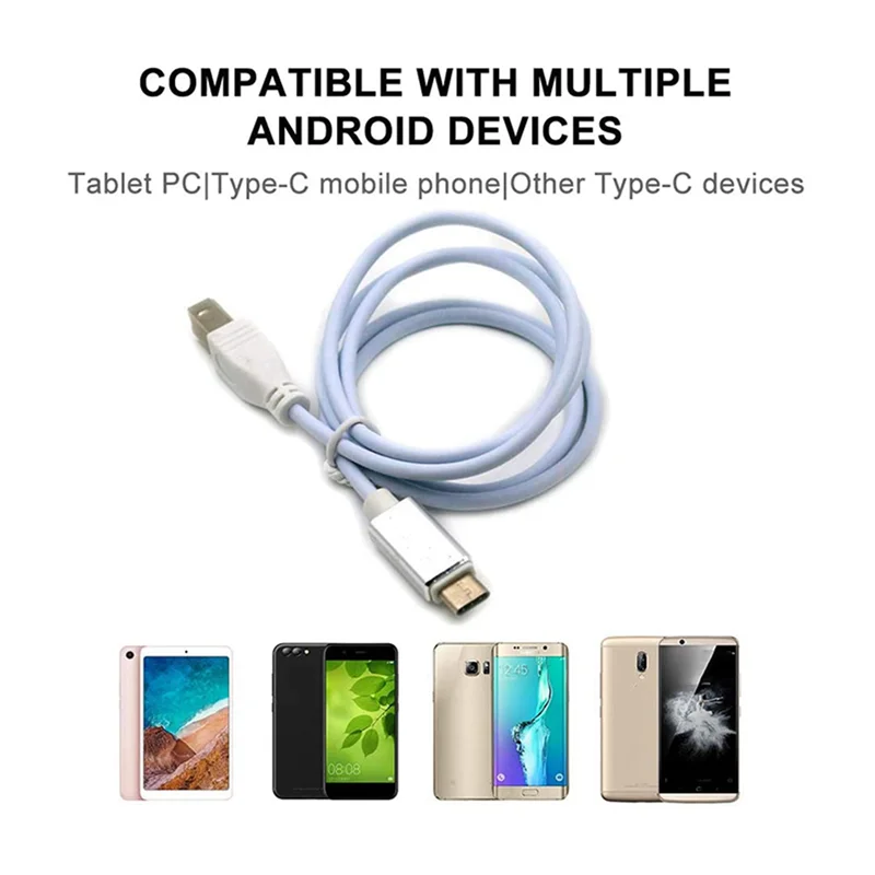 ABLB-2X USB Typ B Midi-Kabel auf Typ-C-Anschluss, Adapterkabel, Klavier-Audiokabel