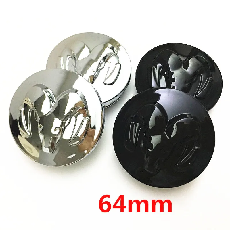 4pcs 64MM Wheel Center Hub Caps For Dodge car Caliber Journey Caravan Durango Challenger Chrysler 300 Car hub cap Accessories