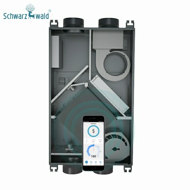 New Silent Ventilation Product Smart Home Air Exchange Heat Recovery Smoke Ventilation System Ventilation With Exhaust Fan