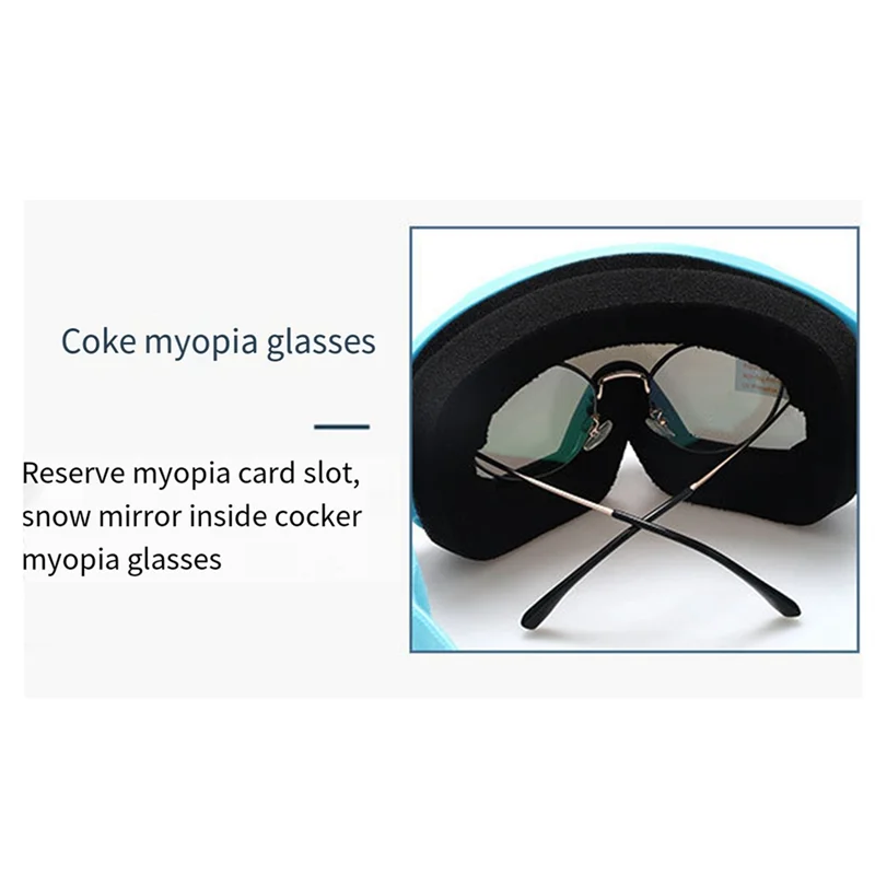 NALFI-Double-Layer Anti-Fog Ski Goggles Myopia Adult Snow Goggles With Spherical Lens For Adults, Skiing And Mountaineering Gear