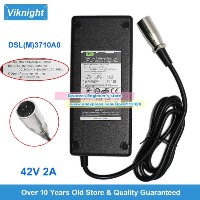 Adaptador AC DSL(M)3710A0 42V 2A para Fonte de Alimentação TranzX CH05MDR336V2A16E Carregador Especial de 5 Pinos