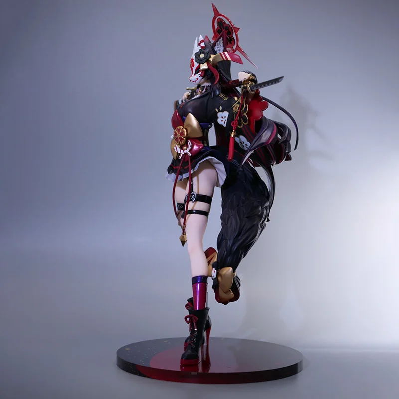 الأزرق الأرشيف أنيمياتيو الثعلب بان واكازاو نموذج لجسم مصغرة عمل الشكل سطح المكتب جمع لعبة الحلي الديكور الهدايا